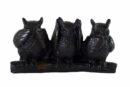 Owls On Perch Resin