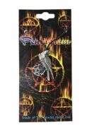 Pendant Pewter Crow Pentagram