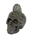 Skull With Mohican Hair Style