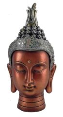 Buddha Head Bronze And Silver