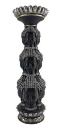 Candle Holder Buddha Heads