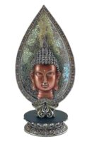 Buddha Head On Mirror Leaf