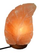 Salt Lamp Leaf 20cm