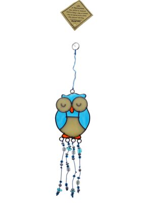 Suncatcher Owl Blue And White