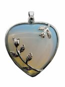 Pendant Heart Opalite
