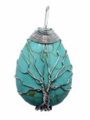 Pendant Tree Of Life Turquoise