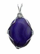 Pendant Purple Agate Stone