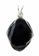 Pendant Black Agate Stone