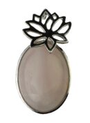 Pendant Rose Quartz Oval Stone