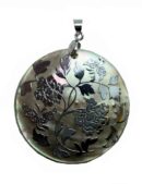 Pendant Flower Grey Shell