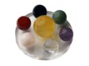 Chakra Stones On Acrylic Plate