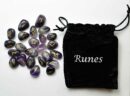 Rune Stone Amethyst 24pcs In Pouch