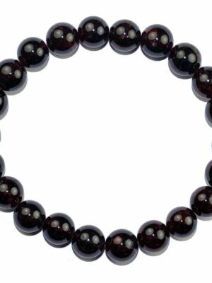 Bracelet Beaded Garnet 8mm