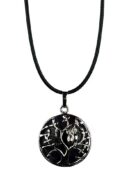 Necklace Owl On Tree Amethyst