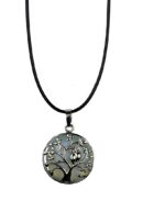 Necklace Owl On Tree Opalite