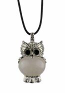 Pendant Owl Rose Quartz