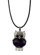 Necklace Owl Amethyst