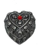 Box Heart With Skulls 2pcs