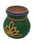 Oil Burner Clay Green Floral