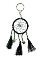 Dream Catcher Keyring Black