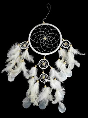 Dream Catcher White With Shell