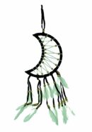 Dream Catcher Moon Black 17cm
