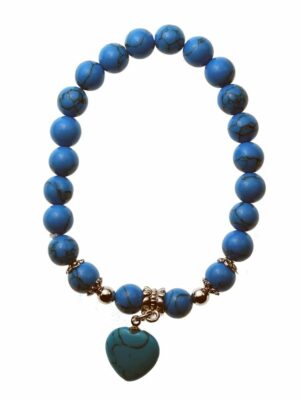 Bracelet Howlite With Heart