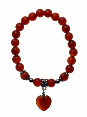 Bracelet Carnelian With Heart