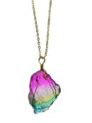 Pendant Rough Crystal Rainbow