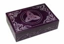 Soapstone Box Triquetra Purple