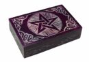 Soapstone Box Pentagram Purple