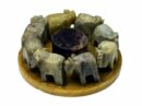 Soapstone Elephant Circle Incense Holder