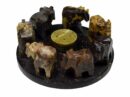 Soapstone Elephant Circle Incense Holder