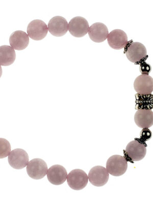 Bracelet  Rose Quartz Wing