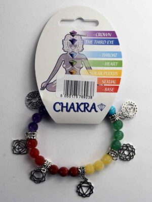 Bracelet 7 stones 8mm Chakra