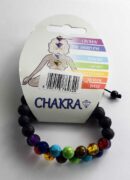 Bracelet Lava and Chakra Stone