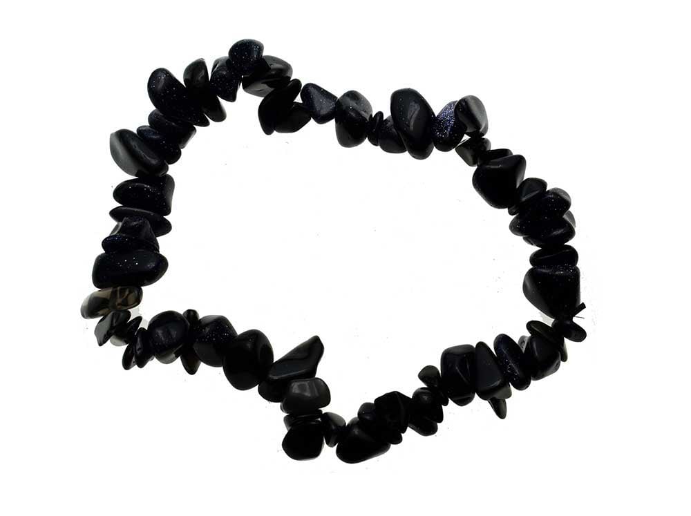Bracelet Chip Blue Goldstone 7 Inch