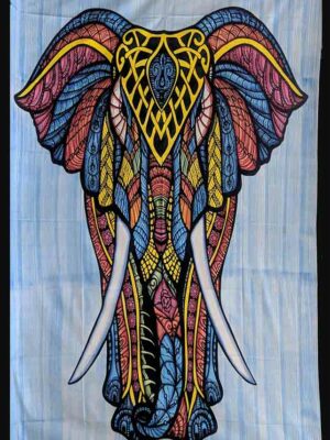 Bedspread Single Elephant Face