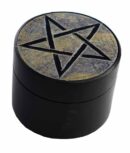 Soapstone Round Box 2" Set Of 2