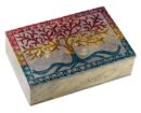Soapstone Box 6X4" Tree Of Life