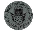 Soapstone Plate 4" Hamsa