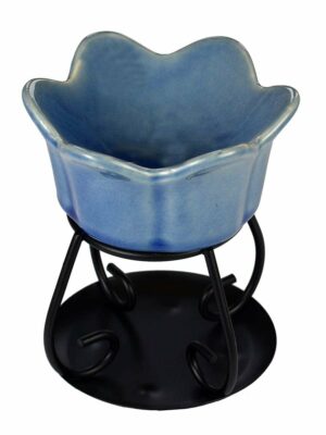 Oil Burner Ceramic Tulip Blue