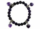 Bracelet 8mm Bead with 4 Heart