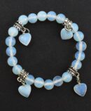 Bracelet 8mm Bead with 4 Heart