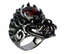 Ring Dragon Head with Red Eyes