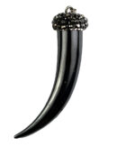 Pendant Horn with Strass 58mm