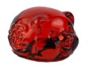 Glass Pig Red