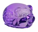 Glass Pig Purple