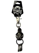 Keyring Skull and 2 Swords