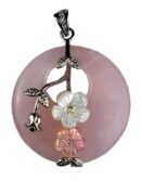 Pendant Flower On Donut 40mm